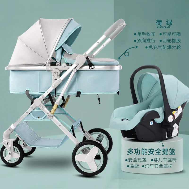 Newborn Baby Stroller High Landscape Two-way 3 in 1 KidsTopia Baby Essentials