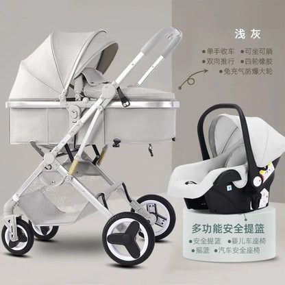 Newborn Baby Stroller High Landscape Two-way 3 in 1 KidsTopia Baby Essentials