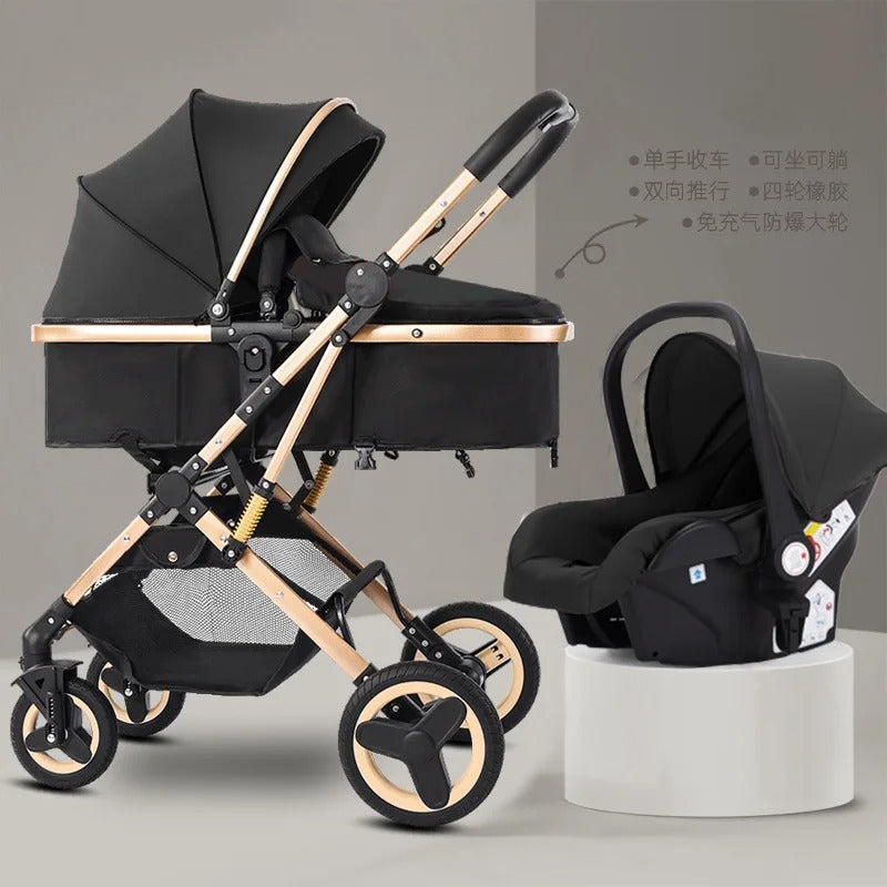 Newborn Baby Stroller High Landscape Two-way 3 in 1 KidsTopia Baby Essentials