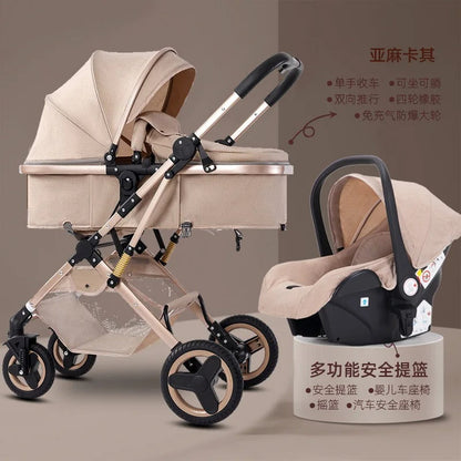 Newborn Baby Stroller High Landscape Two-way 3 in 1 KidsTopia Baby Essentials