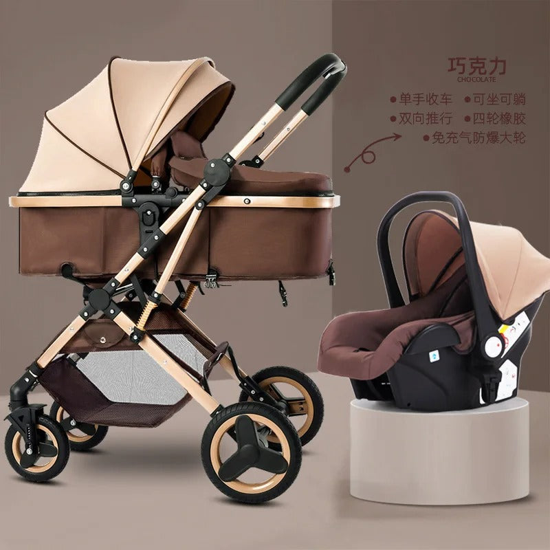 Newborn Baby Stroller High Landscape Two-way 3 in 1 KidsTopia Baby Essentials