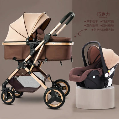 Newborn Baby Stroller High Landscape Two-way 3 in 1 KidsTopia Baby Essentials