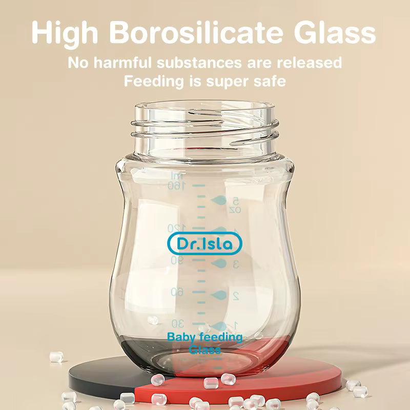 Baby Bottle Glass Bottles Anti-flatulence Milk Feeding Bottles Infant BPA free KidsTopia Baby Essentials