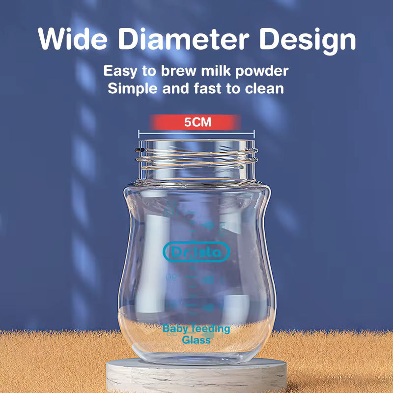 Baby Bottle Glass Bottles Anti-flatulence Milk Feeding Bottles Infant BPA free KidsTopia Baby Essentials