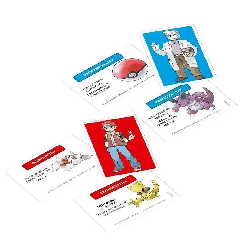 English Version Pokemon Pikachu Monopoly Real Estate For Adults And Children 2-6 People Party Birthday Game Kid Gifts KidsTopia Baby Essentials
