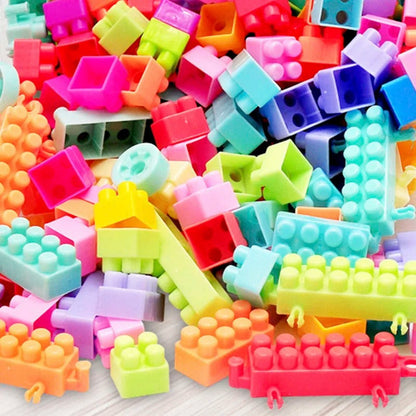 108PCS Plastic Building Blocks With Stickers Children Small Particle Assembly Toy Creative Educational Toys Gift For Kids Boys KidsTopia Baby Essentials
