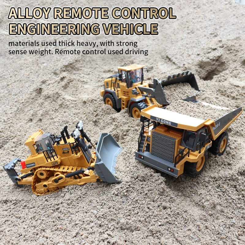 Remote Control Excavator Dump Truck RC Model Car Toy Professional Alloy Plastic Simulation Construction Vehicle for Kid KidsTopia Baby Essentials