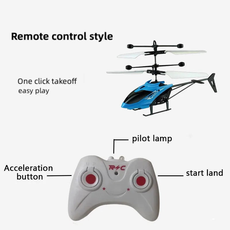 Remote Safe Fall-resistant RC Helicopters Drone Rechargeable Mini RC Drone Children Toys with Random Color Wings KidsTopia Baby Essentials