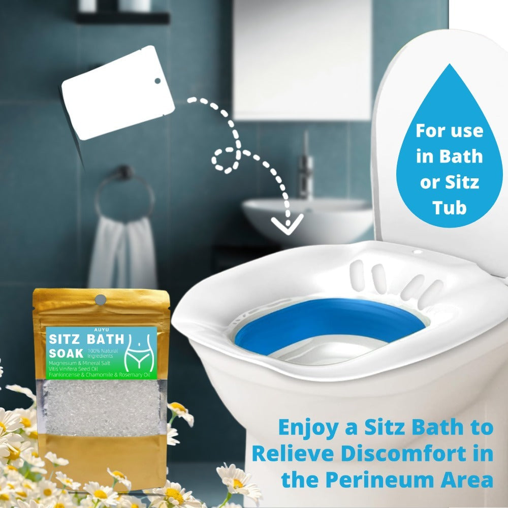 Bath Salt Soak Postpartum Care Hemorrhoid Care Epsom Salt and Sea Salt KidsTopia Baby Essentials