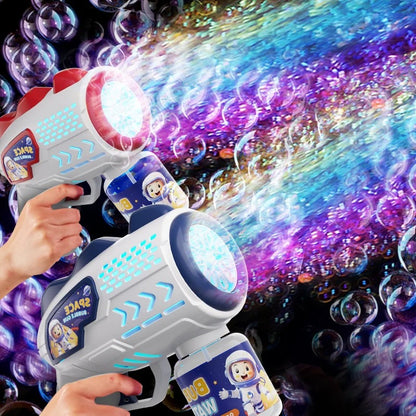 Space Astronauts Fully Automatic Bubble Gun Rocket
