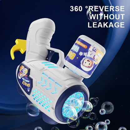 Space Astronauts Fully Automatic Bubble Gun Rocket