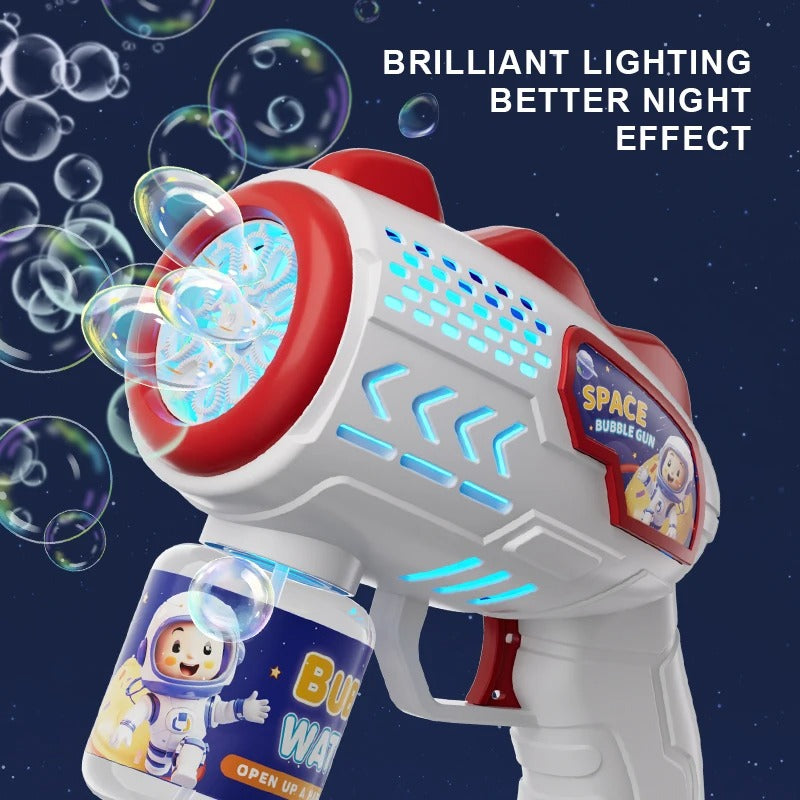 Space Astronauts Fully Automatic Bubble Gun Rocket