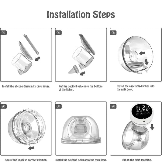 Wearable Breast Pump Electric Painless Double-sided Fully Automatic KidsTopia Baby Essentials
