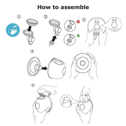 Wearable Breast Pump Electric Painless Double-sided Fully Automatic KidsTopia Baby Essentials