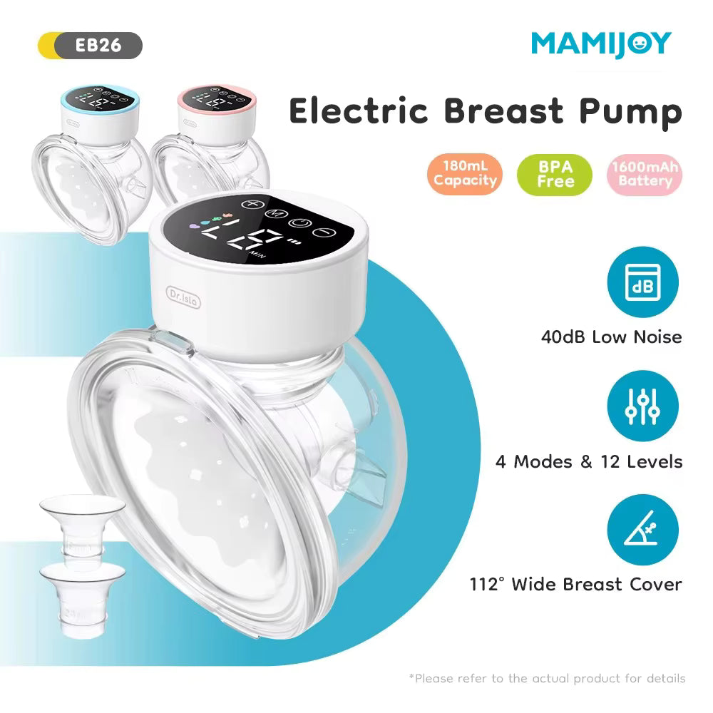 Wearable Electric Breast Pumps 4 Modes 12 Levels Portable Hands Free KidsTopia Baby Essentials